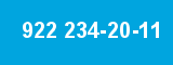 922 234-20-11 922 234-20-11